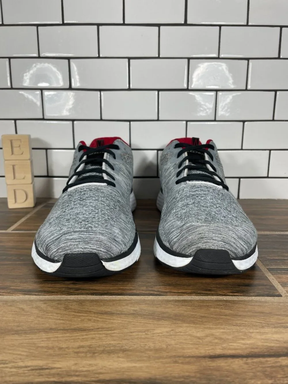 Skechers Solar Fuse Kryzik Shoes Mens Size 11.5 Gray Black Trainers Sneakers